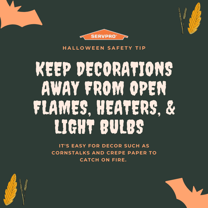 Halloween is a little over a week away and we want to share a quick fire safety tip to keep you and your family safe before and during the festive day!