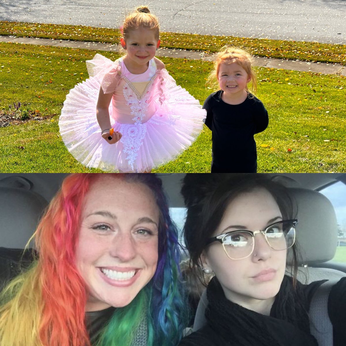 My girls unintentionally dressed as a meme today