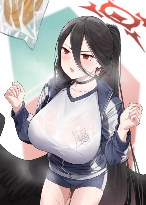 ハスミがパンに届かない #ブルアカ 