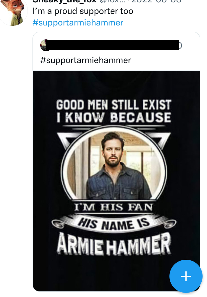 idiotki11er's tweet photo. Interesting that you consider my tame Twitter comeback "abusive" - yet, vehemently insist that a psycho like Armie Hammer is "a really great guy"... 👌🤣🤪🤡 #TheIrony #Idi0t #TrollFarm #BullSh1t #ArmieHammer #HouseOfHammer https://t.co/uTUqE76reX