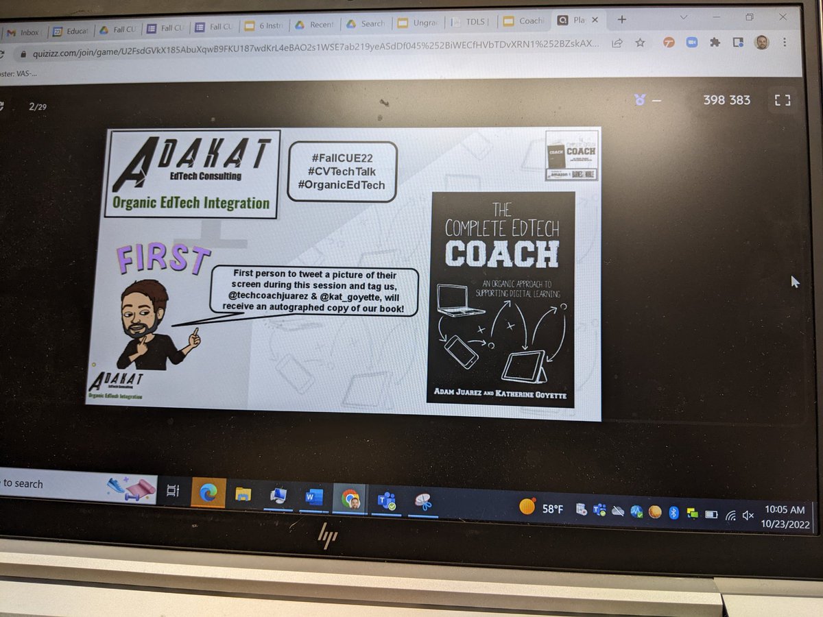 MattRhoads1990's tweet photo. Looking forward to building my coaching toolkit today!
#FallCUE22 https://t.co/SJm4r1EgIx