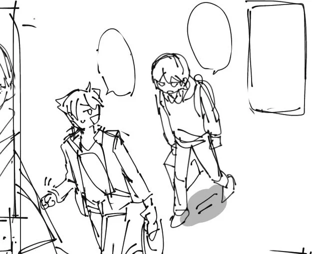 トガの漫画描いて遊んでた、いつか完成させられるといいね… 