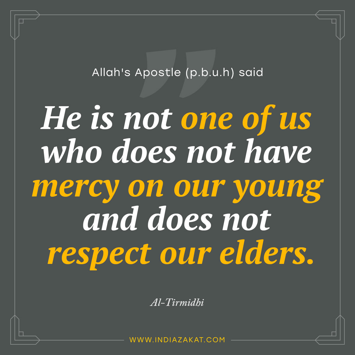 A beautiful Hadeeth of our beloved Prophet Muhammad (PBUH) to start your day with. Share it with your family, friends and loved ones.

.
.
#hadith #islamicmessage #donation #donate #ngo #socialwork #fundraising #zakatonline #islam #socialcause #crowdfunding #IndiaZakat