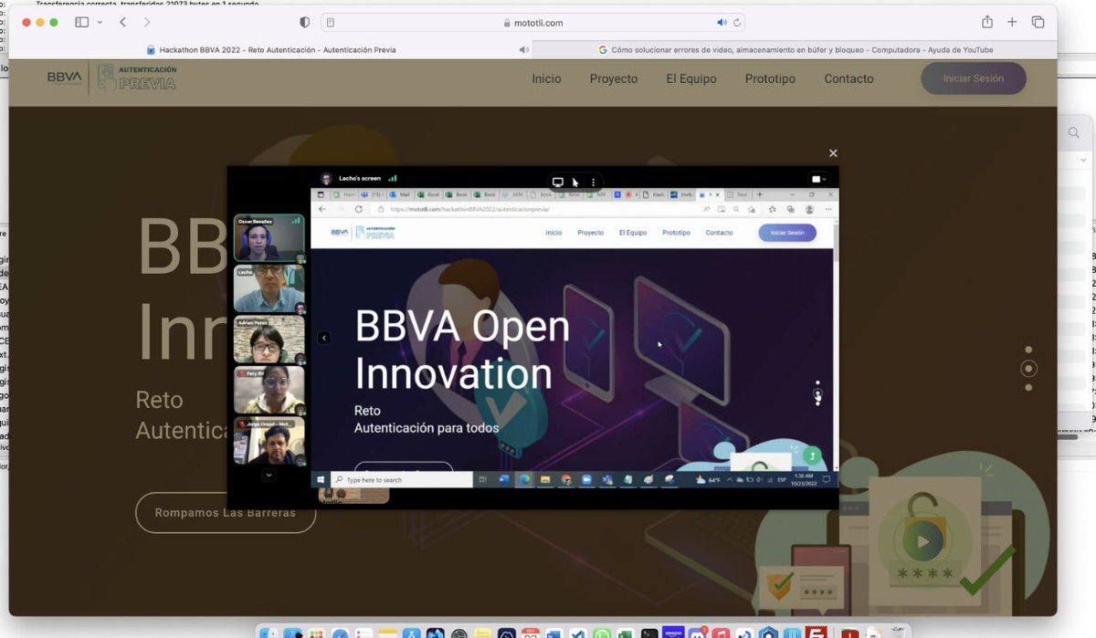 #HackathonBBVA2022  Tuvimos una experiencia súper especia llena de sorpresas y nuevos amigos, aprendimos a generar un prototipo increíble que ayudará a miles de personas en el mundo! Muchas Gracias!! @BBVAInnovation