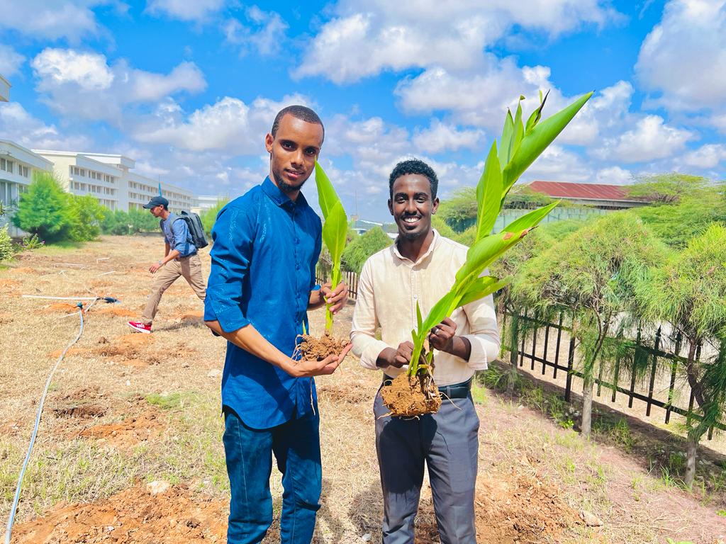 SCenter4Climate's tweet photo. Somali Center for Climate Change was apart of the plant African fraternity- Regional green legacy program of Ethio-Somalia, which 20 youth delegation from Ethiopia reached Somalia to plant trees with Somali youth. Later the day our executive director had a welcoming speech. https://t.co/KJcLuyBqEa