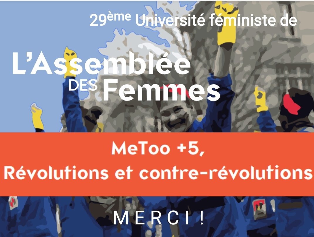 On continue les remerciements avec la Clef @ClefFemmes, et sa présidente @ThiebaultCeline, coordination féministe européenne dont l'ADF est fièrement membre ✨ #UniversiteFeministe