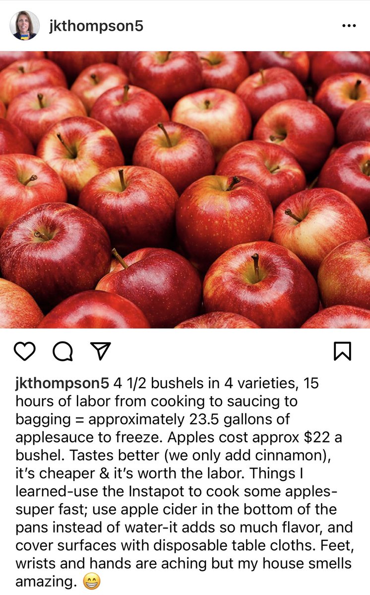 JKThompson5's tweet image. Freezer is stocked for winter! (Or at least until December with my family 🤪) #teenagers #homemadeapplesauce