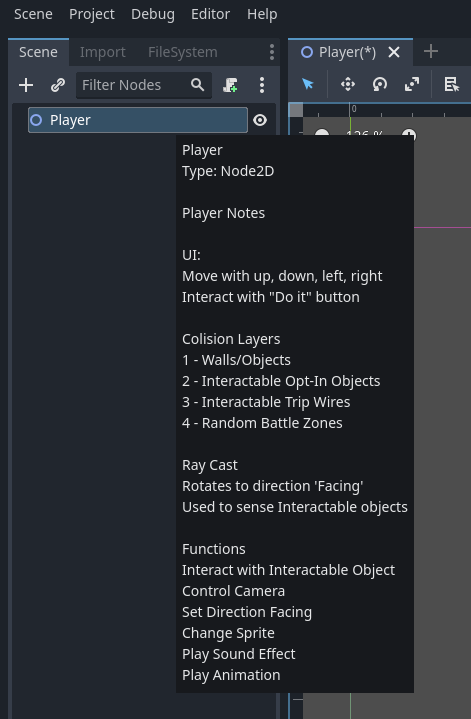 Building out the 'structure' for this RPG. I thought there would be more. Little worried that I've missed something big. Sure, some of those scenes are templates...but...

I do love how easy it is to organize everything in #GodotEngine

#Solodev #IndieGameDev