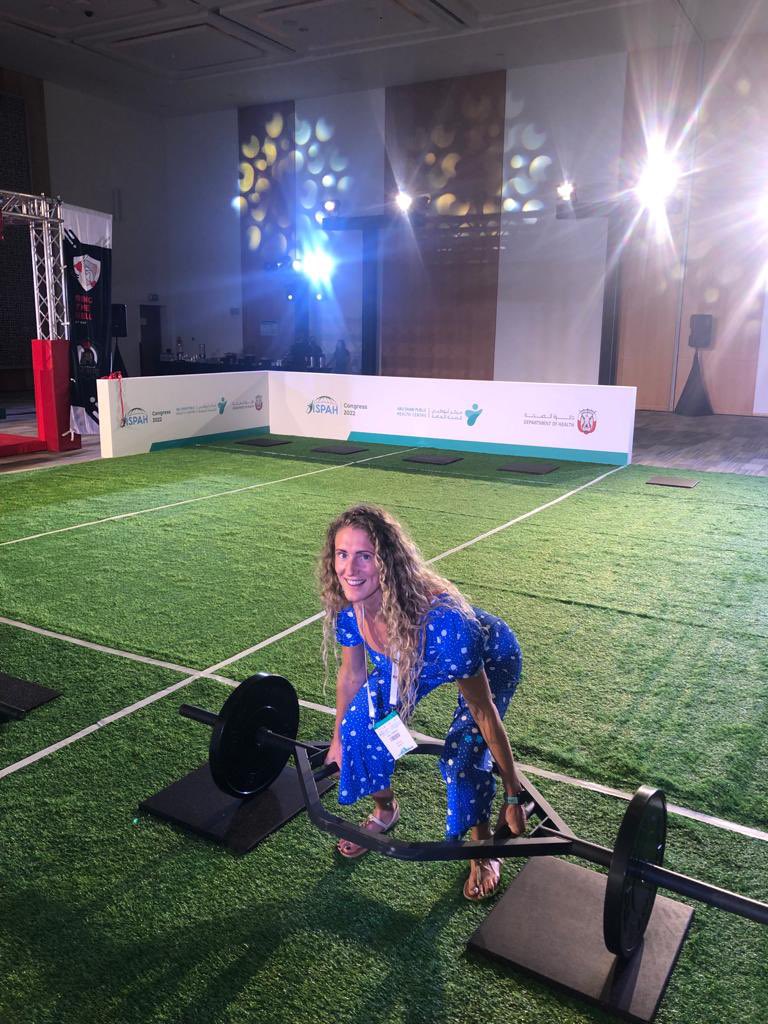 Here we go … glimpse of what’s to come <a href="/ISPAH/">ISPAH</a> let’s get physical and talk all things physical activity 🤩 #ISPAH2022 #AbuDhabi #beactive #WHO