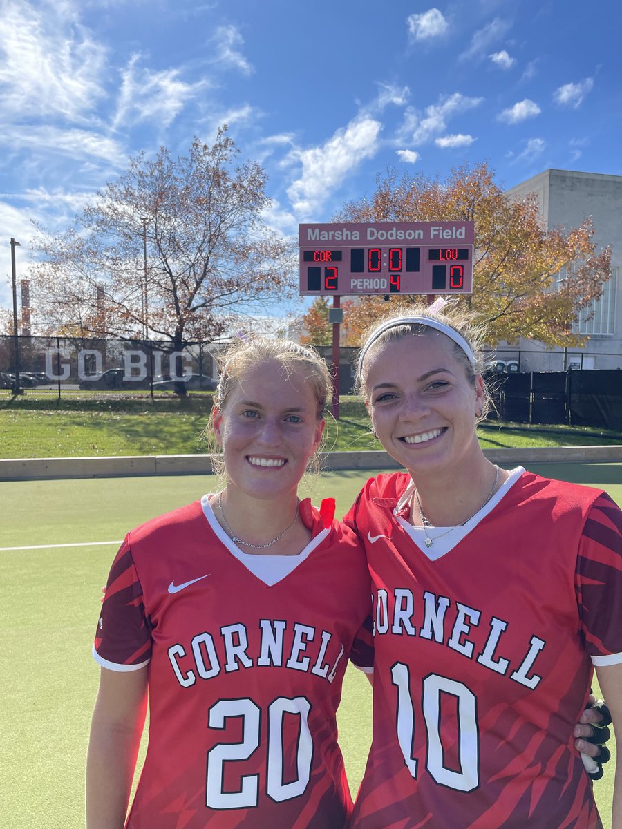 Goal scorers Julia and Claire in todays win over Louisville.