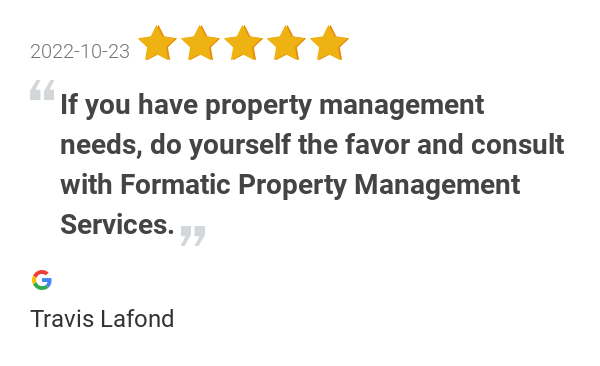 formaticpm's tweet image. New 5.0-star Review: &quot;If you have property management needs, do yourself the favor and consult with Formatic...
