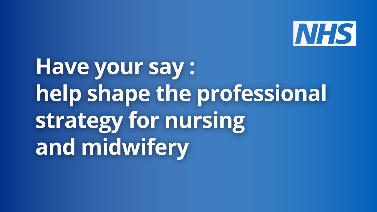 We want to hear from registered nurses, midwives and nursing associates to help shape @CNOEngland's new professional strategy for nursing and midwifery over the next three to five years. Complete the survey to share your views. 👉 good-governance.org.uk/teamCNO
