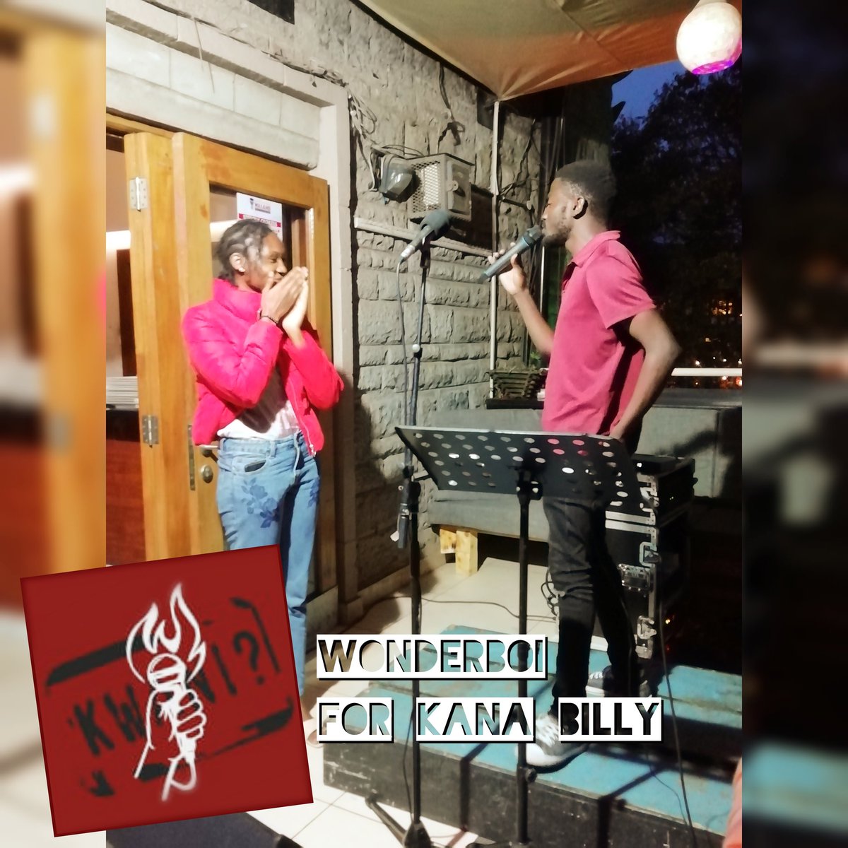 Kwani_OpenMic's tweet photo. They say "never date a poet", yet here we have those two beautiful people who are both poets.
Wonderboi performed his piece "This is for the ladies" for this one special girl - Kana Billy who later performed a passionate piece herself... https://t.co/tV4JaXevLT