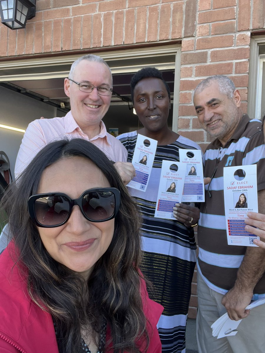 ebrahim_sadaf's tweet photo. Last day of campaign,Amazing support from the community thank you for all your love and especially for first time voters made me feel more confident.#ward3 #Barrhavenwest #Votesadaf #elecsadaf #Nepean https://t.co/OeYlxZ3VjS