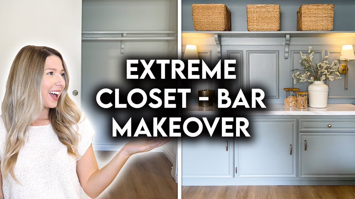 KristenMcgowann's tweet photo. Turning my CLOSET into a BAR on a budget!👏🏼💁🏼‍♀️ https://t.co/PKFYLtU4MM https://t.co/JTURitOdXQ