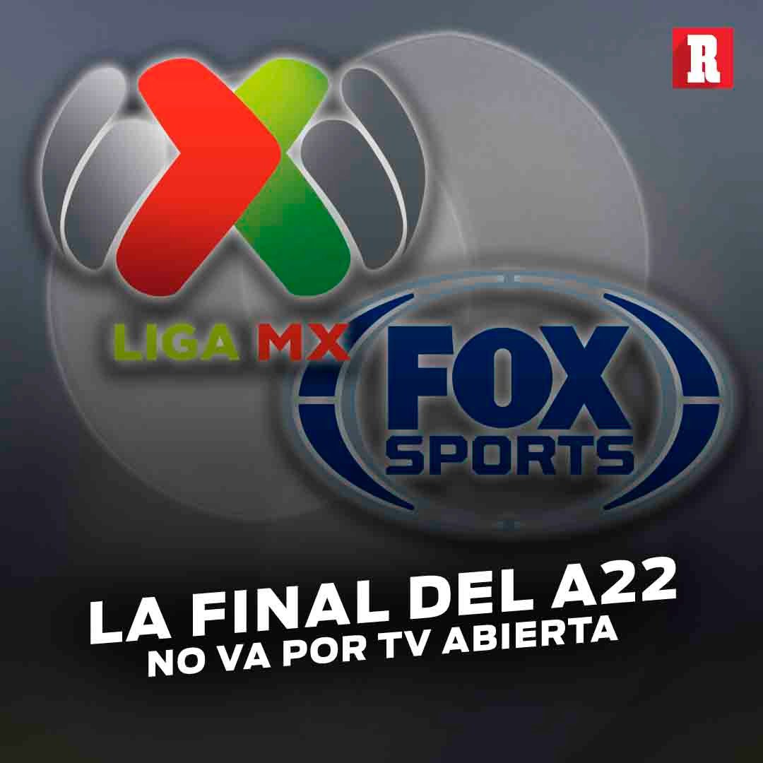 record_mexico's tweet photo. YA ES UN HECHO 😕

Sea cuál sea el segundo finalista para el Apertura 2022, la final de vuelta será transmitida por FOX Sports y no televisión abierta.

Esto debido a que tanto Pachuca como Monterrey terminaron en mejor posición que el Toluca en la Fase Regular y ‘son’ de Fox. https://t.co/bXtWZwgnlT