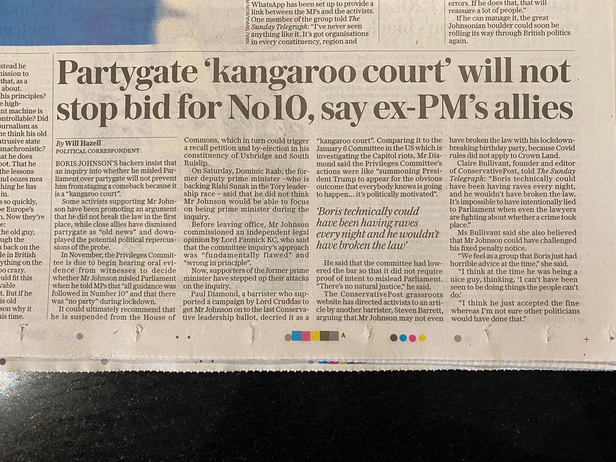 A friend tells me I was mentioned in the Sunday Telegraph - which is an honour (happy to do law in any media) It is not only the Crown Land defence, on a simple reading of the legal test, I do not consider a slice of cake illegal Just as I predicted beer and curry was not