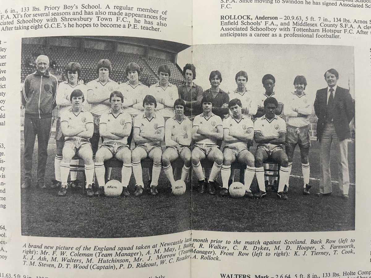 hotsprout59's tweet photo. @barneyefc79 @TrevorSteven63 Yeah, great player. I remember watching him for England schoolboys v Germany in 1979. Still got the programme https://t.co/m5Ep82S0wm