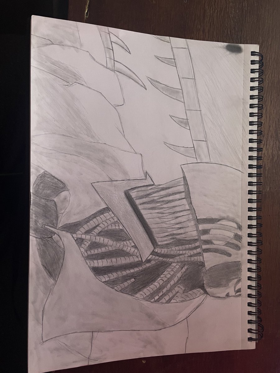 teipay's tweet photo. Filling out these dark spots with a pencil on paper is a pain in the bum 😂 #chainsawman #art https://t.co/9zqloRUrK9