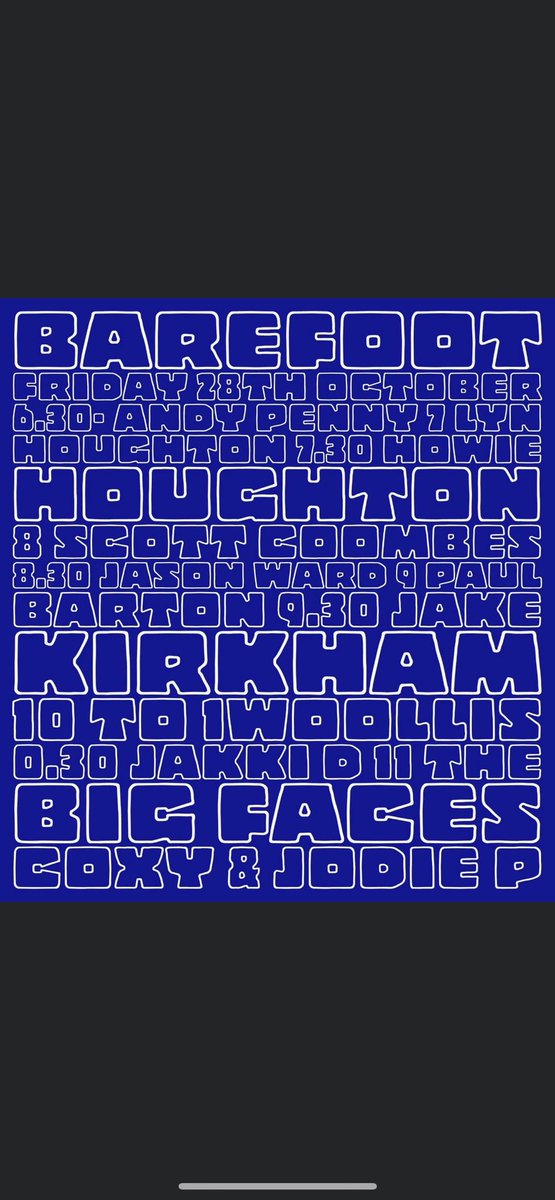 TheQitw's tweet photo. @LincsConnect @axeandcleaver1 @ImpAngel1 @potterpub1 @boston_carps @crosskeysgrasby @NoctonClub @bertiearms @OFH_Scunthorpe @goldeneagle001 @minerva_hull @browncowlouth @thejollybrewer @LincsShowground @NewarkShowgrd We have barefoot on Friday night!! Come and join for a boogy ! https://t.co/RgiOv5WYqX