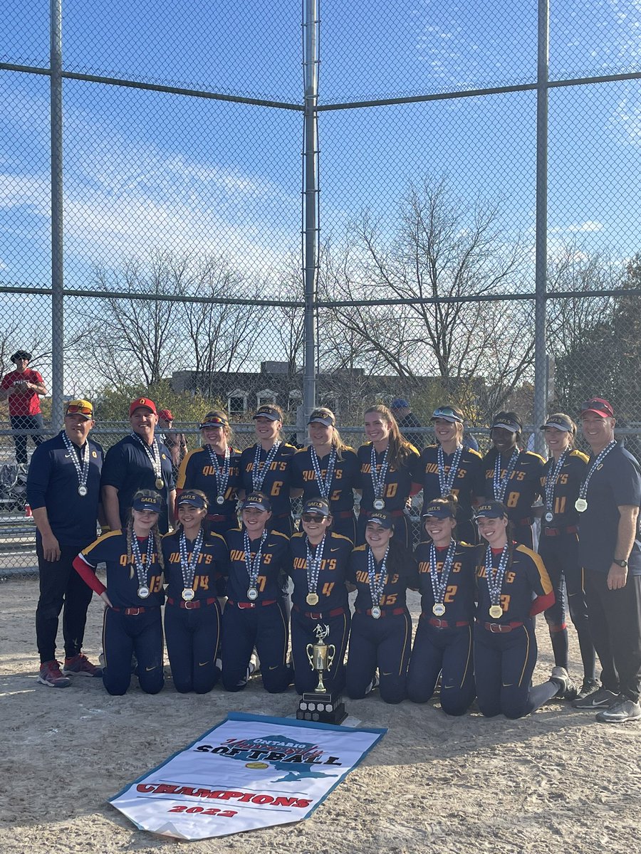 Ontario University Softball (@ous_softball) on Twitter photo For the first time since 2010, the OUS has crowned a new champion! Congratulations to <a href="/QueensFastpitch/">Queen's Fastpitch</a> on their 3-2, walk-off gold medal victory. The 2022 OUS Champions, Queen’s Gaels For the first time since 2010, the OUS has crowned a new champion! Congratulations to <a href="/QueensFastpitch/">Queen's Fastpitch</a> on their 3-2, walk-off gold medal victory. The 2022 OUS Champions, Queen’s Gaels
