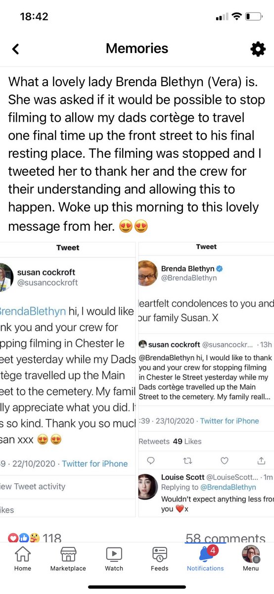 A memory from 2 years ago. A sad day but a memory I will always cherish thanks to the lovely <a href="/BrendaBlethyn/">Brenda Blethyn</a> and her crew 💗💗
