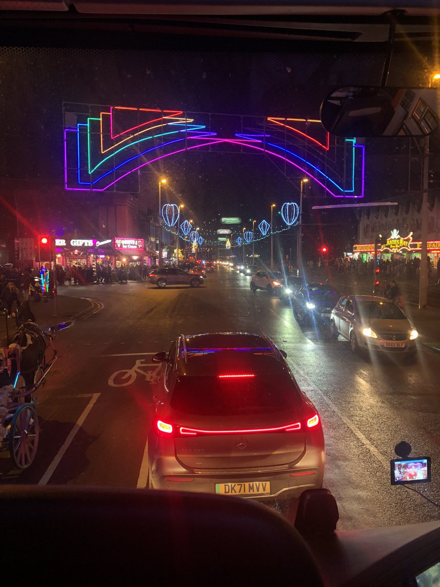 pointsend's tweet photo. Just setting off through the most amazing light show in the world! #blackpool2022 #Blackpoolrocks #send @oldhamcouncil @OldhamMayor2021 @MohonAli10 @Andrea_G_25 https://t.co/lJUGHS7C06