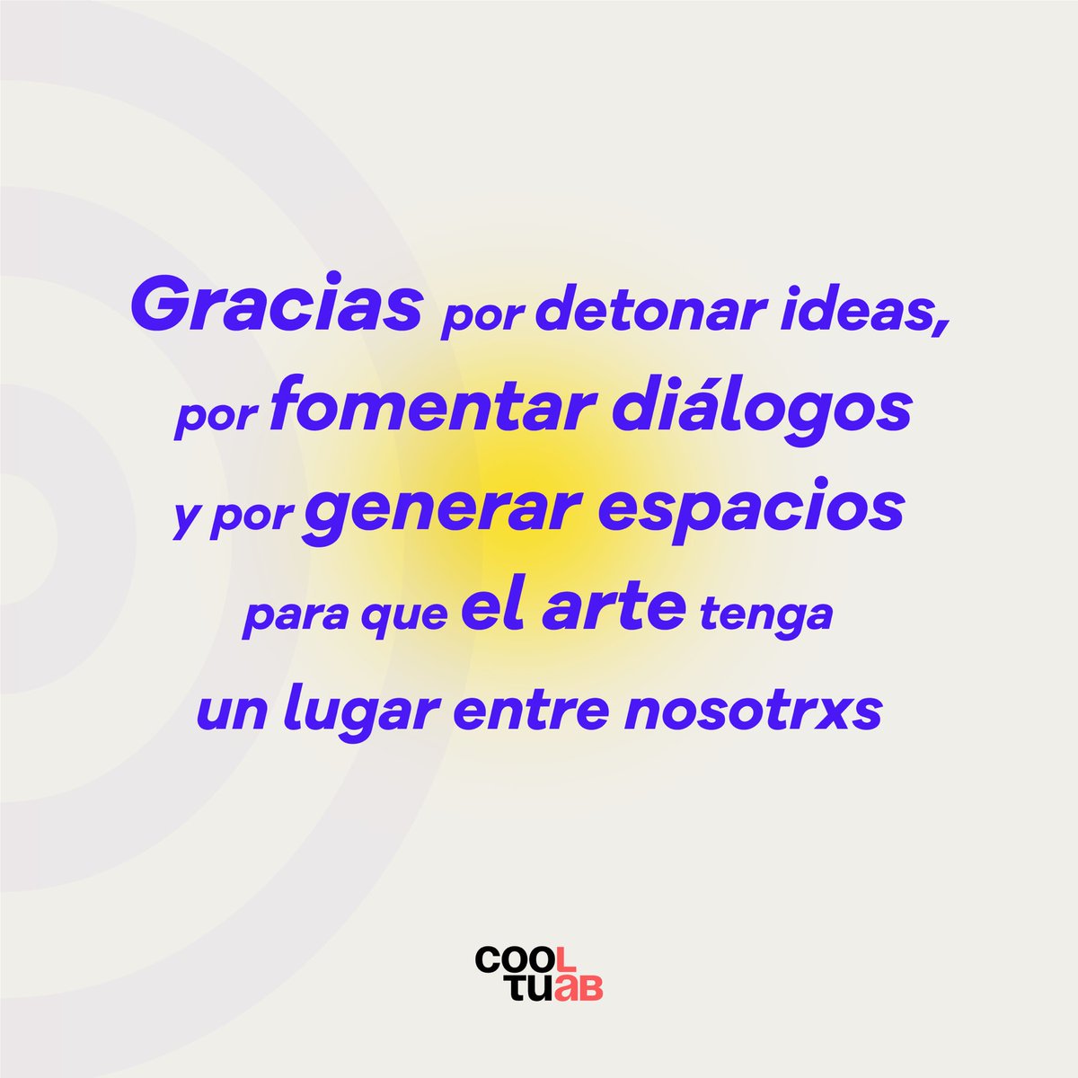 cooltulab's tweet photo. Ayer fue el día del #GestorCultural y la #GestoraCultural. Que no se te olvide felicitar a esa persona especial. Etiquétalx para hacerle saber que hace un gran trabajo :,) https://t.co/FEYkOlCRpf
