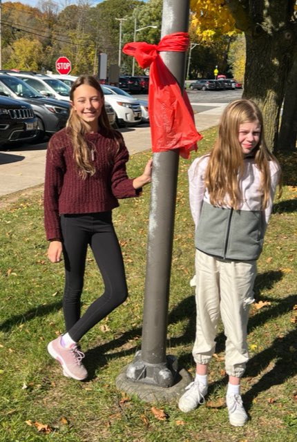 We are getting ready for Red Ribbon Week coming up and our theme is: Celebrate Life, Live Drug-free! 
🎀