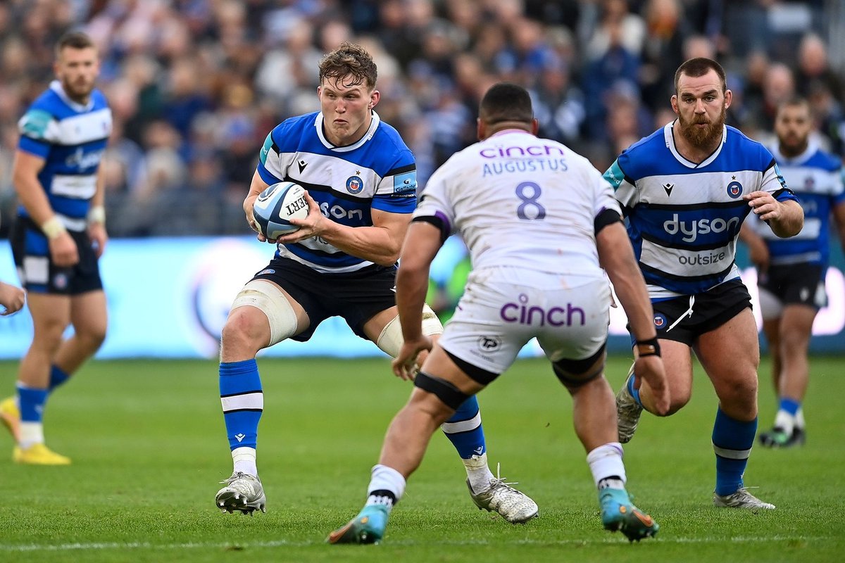 BathRugby's tweet photo. Brilliant to have @Ted_Hill26 with us - fantastic debut 👏💙 https://t.co/ZT27D6rLgr