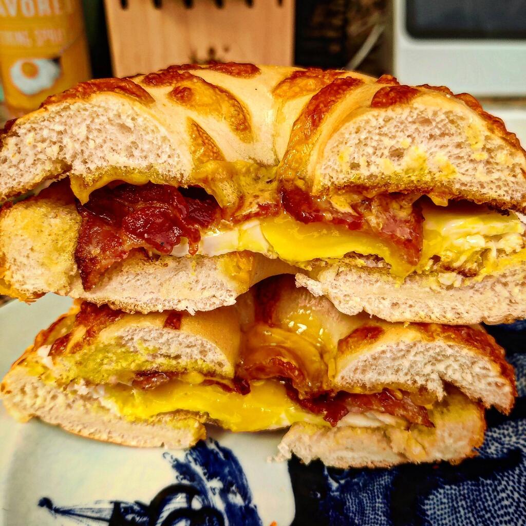 Home Cooking VS Fast Food on Twitter "Little bacon egg & cheddar on an