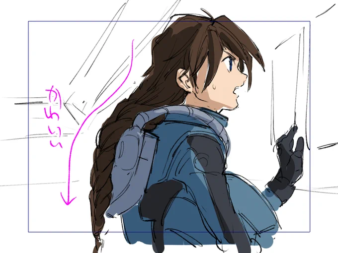 上げられる絵全然描けてないからアニメめちゃくちゃ見ながら描いた好きなとこシリーズ投げとこ 