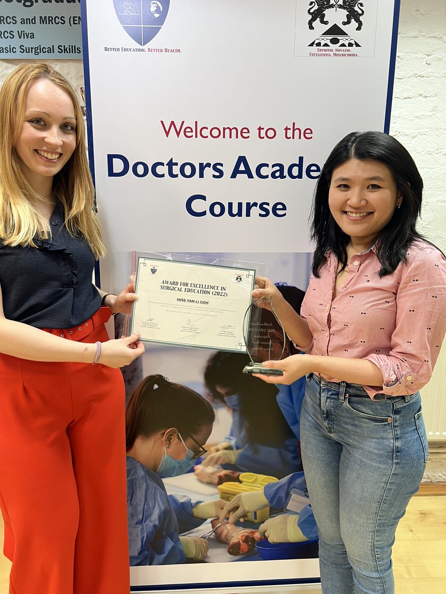Shout out to <a href="/DoctorsAcademy/">Doctors Academy Group of Educational Divisions</a>
Thank you for the surprised award for Excellence in Surgical Education #BSS #FRCS #ESSiT #MRCS