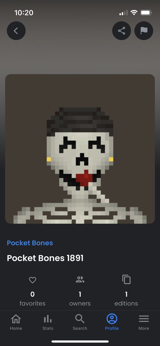 LetItBlowNR's tweet photo. @PocketBones @GenuineUndead Sacrificed this 1 of 12 waves trait this morning #ForThrBurn. Reducing the collection size to increase rarity. Come get some Bones!! https://t.co/iHnTmLXiL5