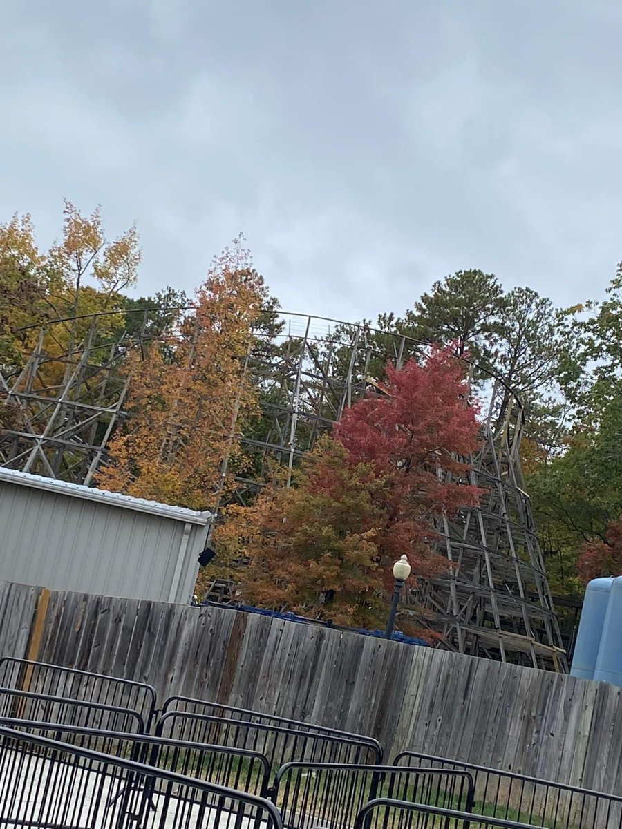 KDFanatics75's tweet photo. 🚨 Grizzly update 🚨
Looks like the curve coming out of the tunnel is completely trackless now.
#Grizzly #KingsDominion #Update #KDFanatics #KingsDominionFanatics #WoodenCoaster #Retracking #TLC https://t.co/krHk8cYNjw
