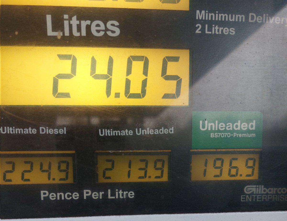 GarforthRick's tweet photo. Diesel prices at the bottom! 23/10/2022 https://t.co/yv9vLnsnsa
