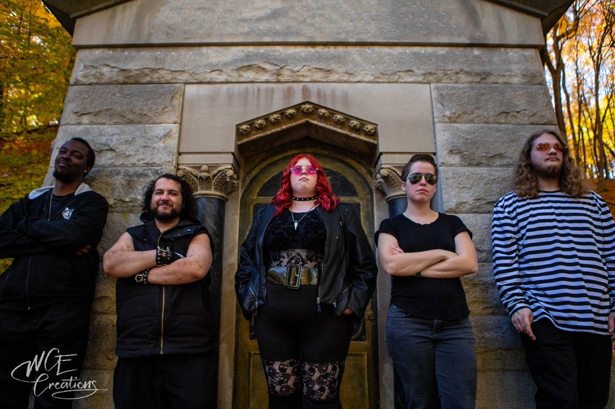 AlexDaleWCE's tweet photo. Sneak peek from yesterday’s promo shoot with @roxylaneband 
It was an absolutely beautiful day for pics! 
#roxylane #bandpics #bandpictures #promopic #cemeteryshoot #fallpics  #myphoto #wcecreations #wordscantexplain #canonphotography #bandphotography https://t.co/qFGMxY6HNa