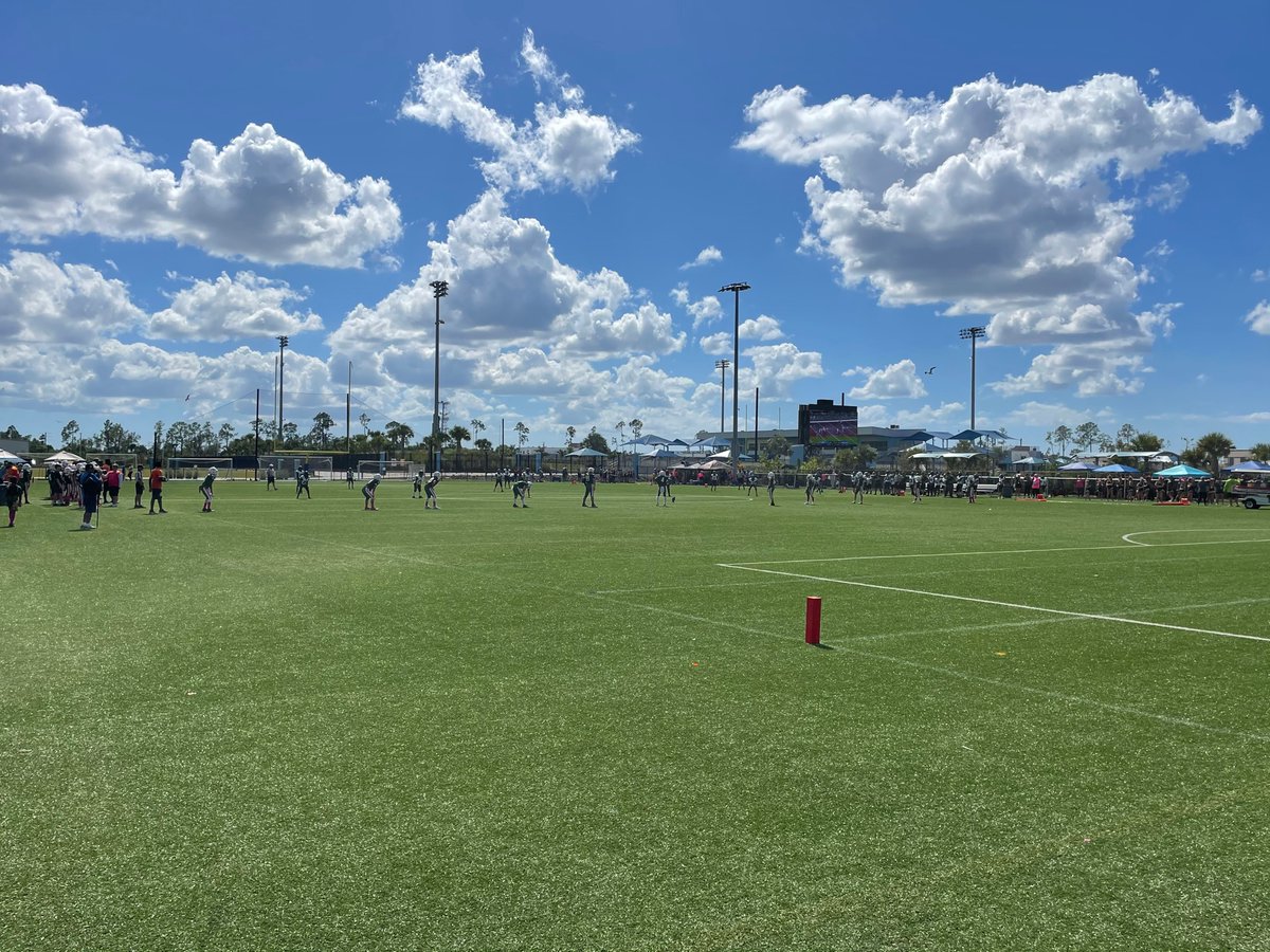 12u about to receive in 2nd round playoff action vs the Naples Hurricanes at the Paradise Coast Sports Complex today!