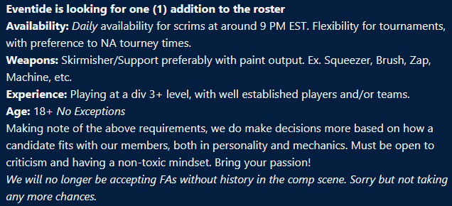 Eventide Splatoon tweet media