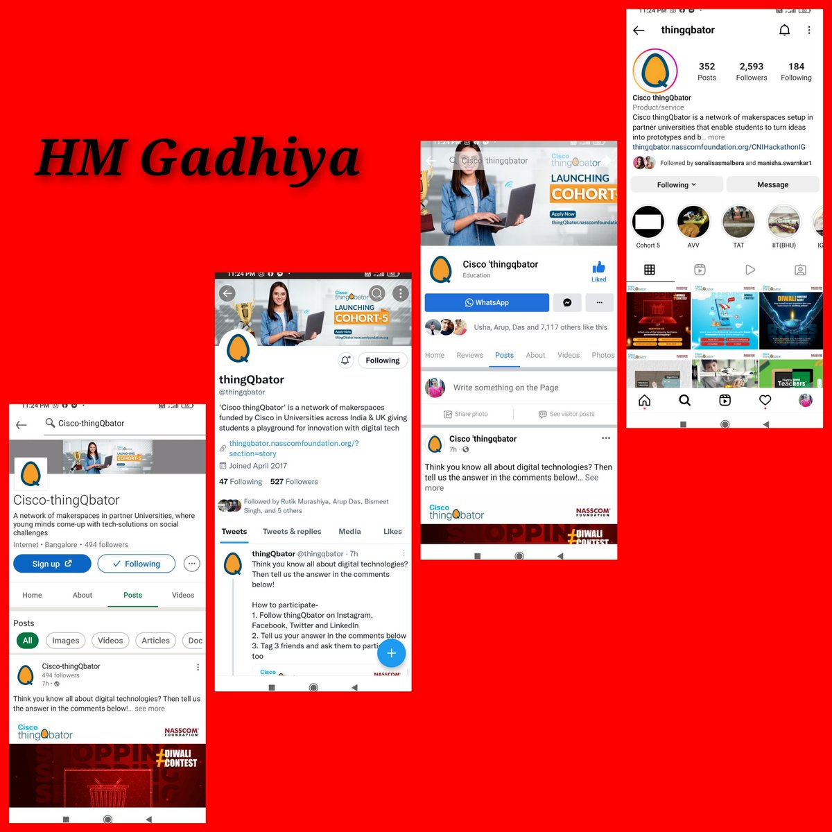 gadhiya_hema's tweet image. Ans. ➡️  4. Both 2 &amp;amp; 3

@thingqbator

#thingQbator #Cisco_in #NASSCOMFoundation #contestalert #contest #diwalicontest
 
Join here friends
@MayurMa46334426 
@Rahulrahs 
@dalmiya_chanda 
@RubyAga9339 
@ramsapra54