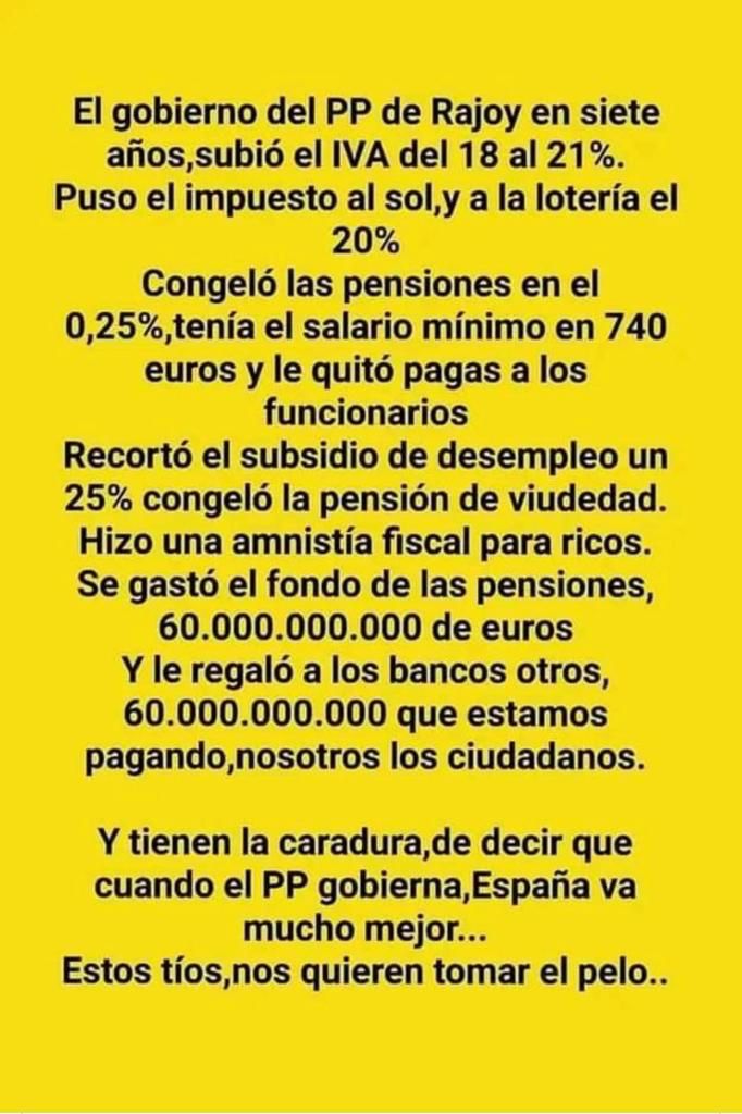 rosamariaartal's tweet image. Circula esto por mensajes y resulta que es verdad y se quedan cortos incluso