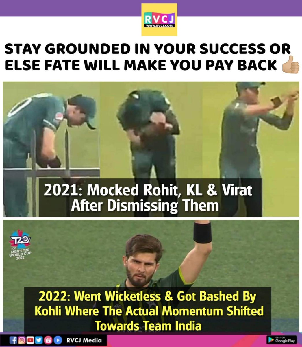 RVCJ_FB's tweet photo. Always Remember 
#T20WorldCup #INDvPAK #ShaheenAfridi https://t.co/9CvPvXHbAP