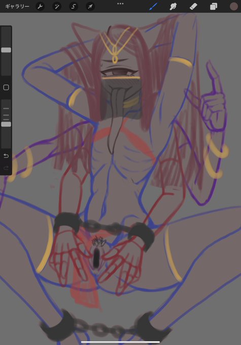 何も考えずにゴリゴリ絵描くのやっぱ楽しいわ…毎回よくわからん絵になるけど… 