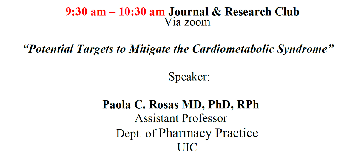 Diabetes_UIC's tweet photo. @Diabetes_UIC will host two seminars on Wednesday 10/26/22 

Dr. Max Loh, Dr. @BaseDownLoh  PhD @UICPsychology  at 8:30am CST #foodReward #semaglutide 
&amp; 
@Dr_PaolaRosas, MD PhD @UICPhysiology at 9:30am CST. #cardiometabolic syndrome

Please DM if interested in joining via zoom https://t.co/EOaIdmzGvn