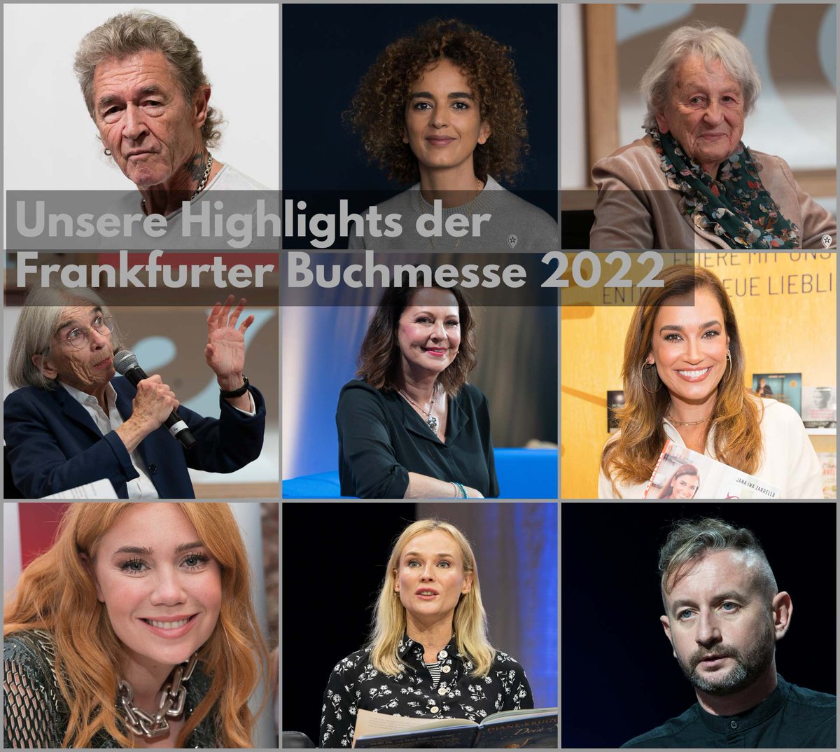 Unsere #Promi-Bilder-Highlights von der Frankfurter #Buchmesse 2022! 

mit #PeterMaffay #LeilaSlimani #IngridNoll #DonnaLeon #StefanieStahl #JanaIna #PalinaRojinski #DianeKruger #SerhijZhadan #VanessaMai #PhilippLahm #FiratArslan uvm. #fbm22 #frankfur

starbesuch.de/2022/10/23/fra…