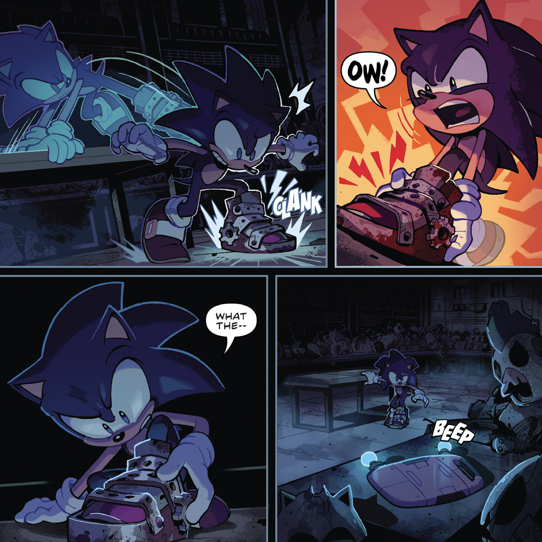 Wait, what is Sonic about to get into?? 📚: @sonicthehedgehog: Scrapnik Island #1 ✍️: @danny8bit 🎨: @JLawrence_art