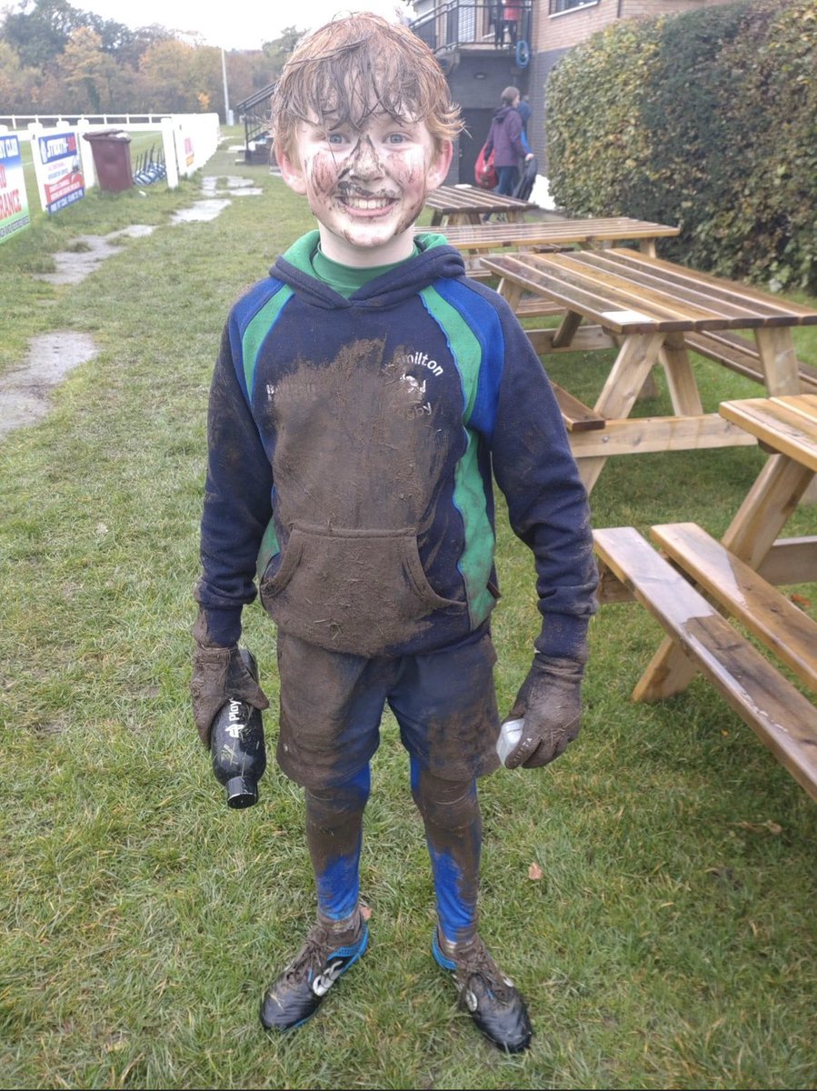 Davidjvickers's tweet photo. @HamiltonBulls the smile behind the mud. @happyeggshaped @Scotlandteam @SAMH_Rach @JackieBakerCoOp @AilidhHood https://t.co/ZrBQAKAfbd