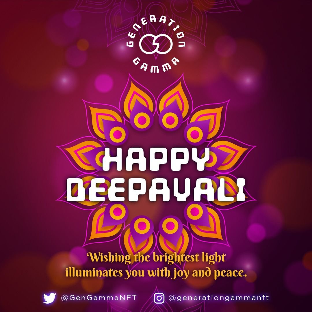 Wishing Everyone A Happy Deepavali

#GenGamma #Deepavali2022 #NFT