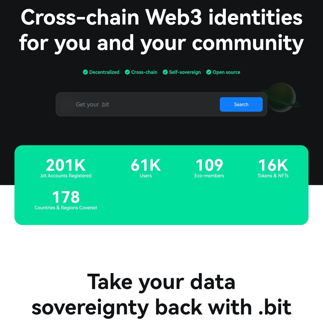 🥳 @dotbitHQ hat jetzt mehr als 200.000 registrierte Accounts 🥳 Jede Woche kommen neue Partnerschaften und Integrationen dazu - #DotBit ist auf dem Weg einer der meist genutzten #Web3-Indentitätsservices weltweit zu werden!