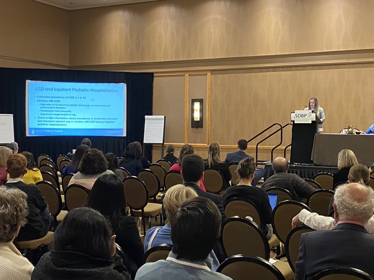 Marie Reilly, MD (@mariereillymd) on Twitter photo ❎Children with #autism are more likely to be involuntarily physically or chemically restrained during hospitalization than children without ASD @MCalabreseDO
Urgent work is needed to modify the hospital environment for our patients
#sdbp2022 #pediatrics #MedTwitter <a href="/SDBPeds/">Society for Developmental & Behavioral Pediatrics</a> ❎Children with #autism are more likely to be involuntarily physically or chemically restrained during hospitalization than children without ASD @MCalabreseDO
Urgent work is needed to modify the hospital environment for our patients
#sdbp2022 #pediatrics #MedTwitter <a href="/SDBPeds/">Society for Developmental & Behavioral Pediatrics</a>